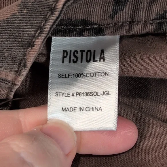 Pistola Tammy High Rise Trouser in Jagged Leopard - Picture 9 of 10